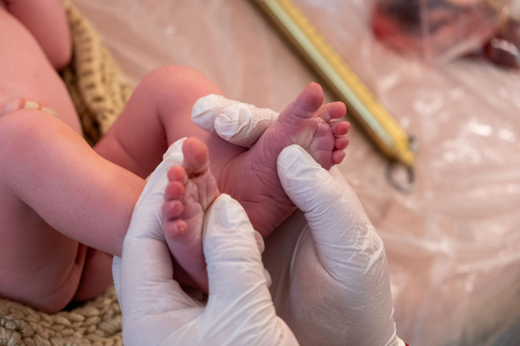 Newborn feet