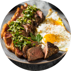 Steak & Eggs Station